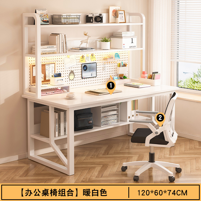 Escritorio de computadora, estante doméstico, dormitorio estudiantil, escritorio de escritura, escritorio de escritorio multifuncional con agujeros, escritorio de oficina