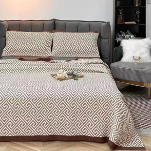 New Six-layer Cotton Gauze Soft Summer Mat Large Size Bed Cover Wide Side Suitable for Big Bed Moisture Absorption Breathable Four Seasons
