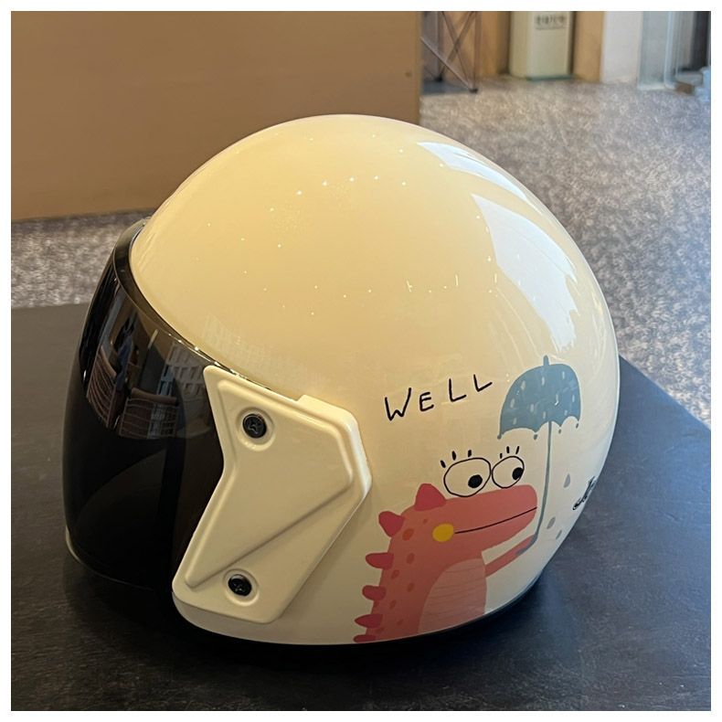 Winter 3C Certified Electric Motorcycle Helmet Cute Scooter Safety Warm