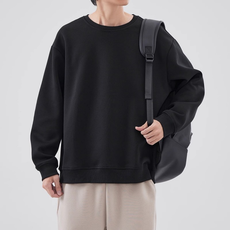 Men's Heavyweight Crew Neck Sweatshirt For Autumn And Winter_voghion.com