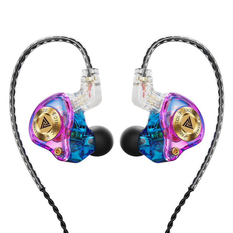 QKZ ENZO PRO Enzo 携帯電話ヘッドフォン インイヤー重低音ワイヤー制御交換可能なワイヤー取り外し可能なヘッドフォン|undefined