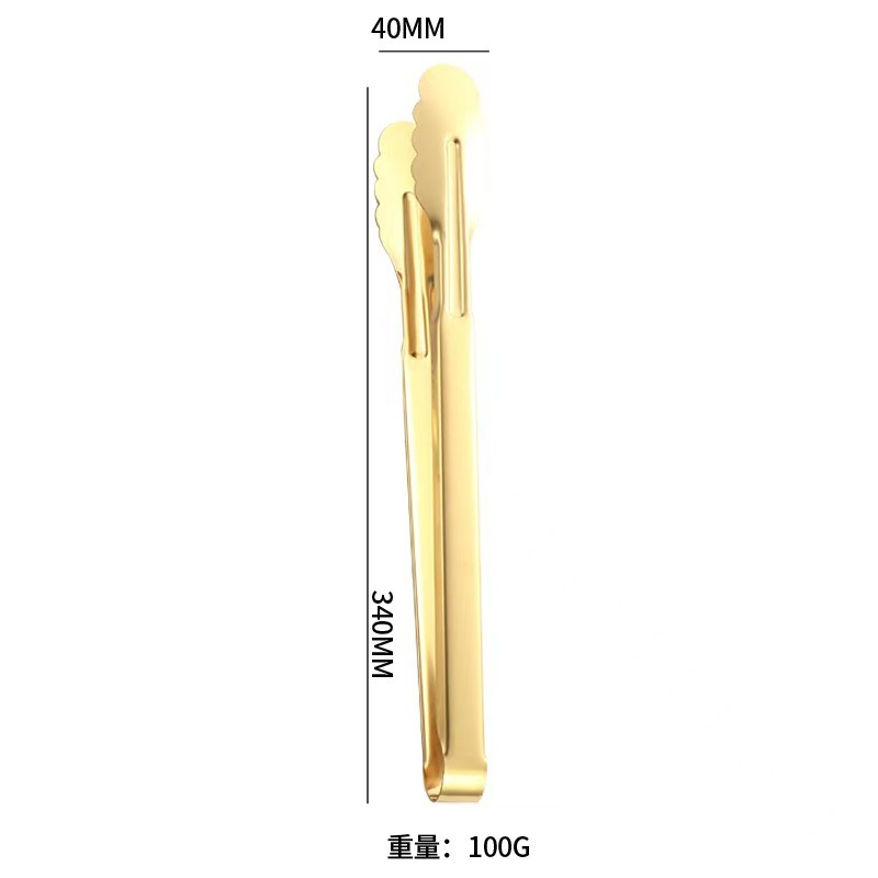 不锈钢梅花夹家用食物夹子厨房餐厅烘焙面包夹多功能烤肉夹牛排夹|undefined