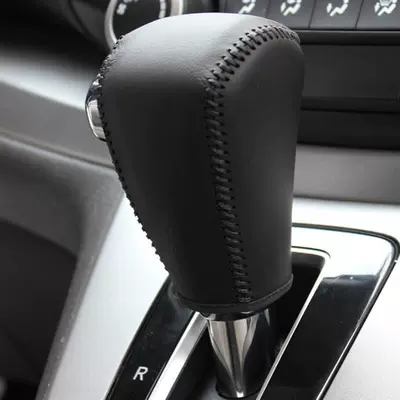 Lingpai Fit Civic Xrv Jade, Sürətlər qutusu və əl tormozu başlıqları - 12-13crv-black-leather-black-thread