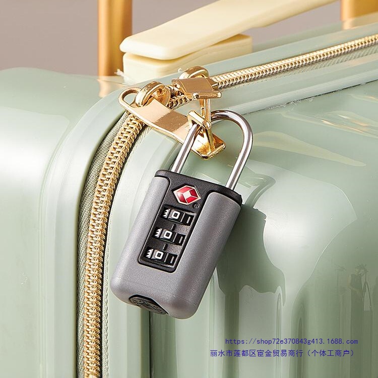 Password Lock Customs Lock Luggage Bag Backpack High-Speed Rail Europe and America Aviation Small Padlock Overseas