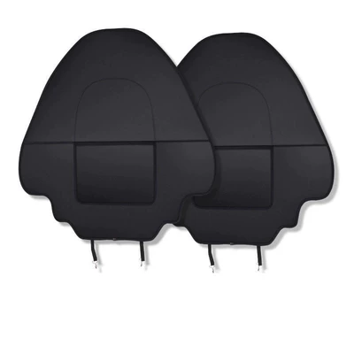 Suitable for Tesla Model Y/3 Updated Version Seat Anti-Kick Pad Rear Seat Protection Cover Front Backrest Panel Interior Decoration (Chair back anti-kick pad) - single-pocket-all-inclusive-anti-kick-pad-black