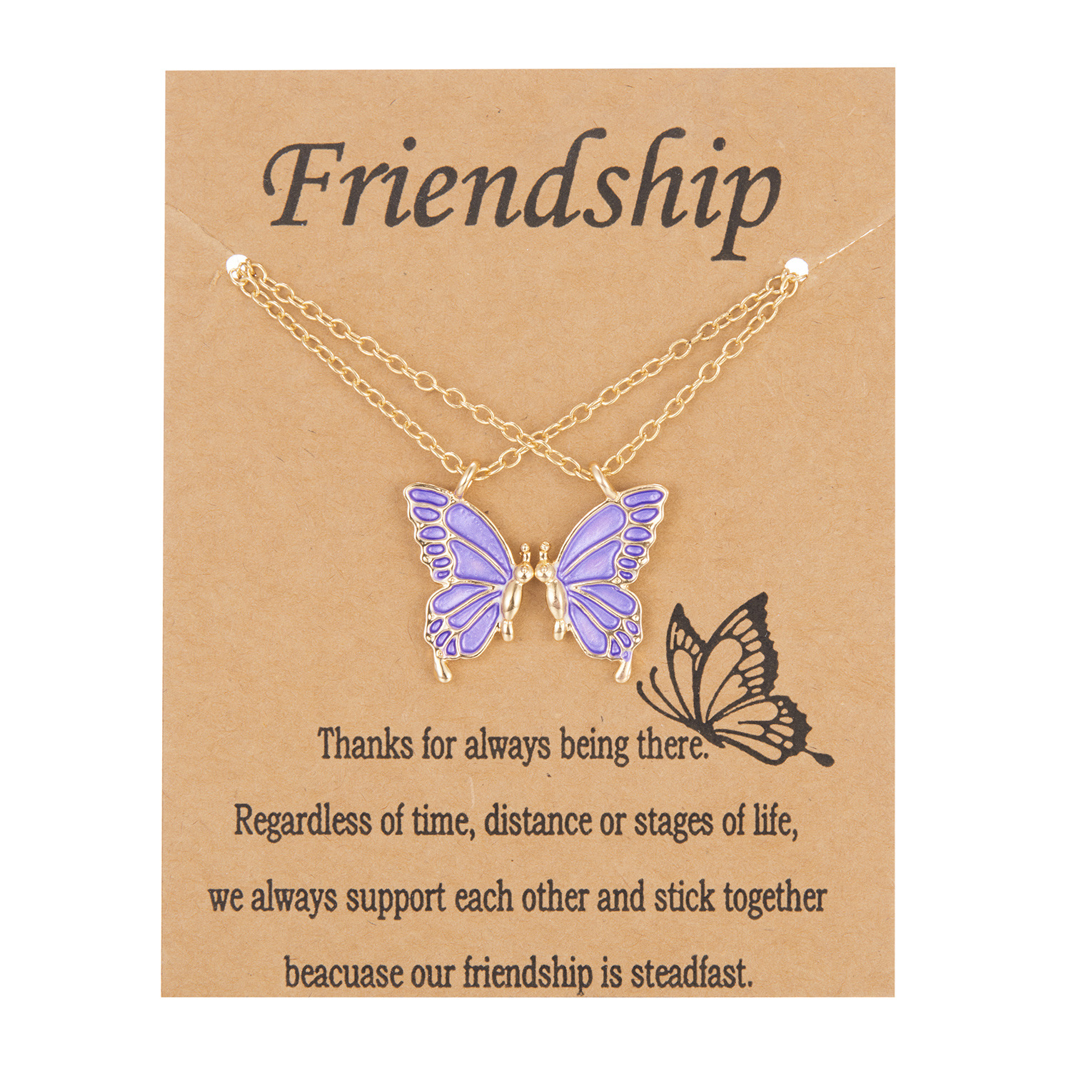 Sweet Simple Style Butterfly Alloy Plating Women's Pendant Necklace display picture 4