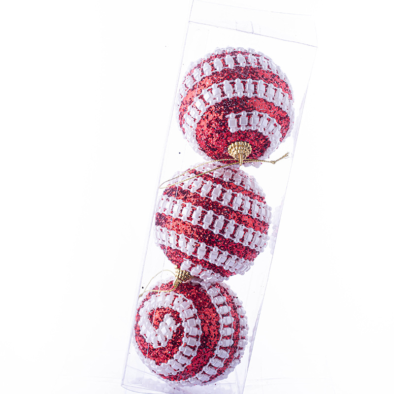 8m3 Rojo Dorado BOLA DE Navidad decoración de Navidad suministros centro comercial hogar árbol de Navidad colgante bola colgante