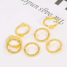 �~�18K���ֱ�״���A�h�^��Ȧ 14K����ɫ�p���黨Ȧ DIY���