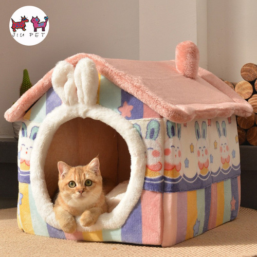 Manufacturer wholesale cat beds cat villas dog beds houses all seasons universal popular enclosed cat houses pet supplies