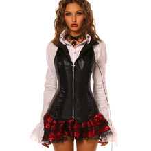 PU���������朚W����a���؃���Ůʿcorset tops�ո���������