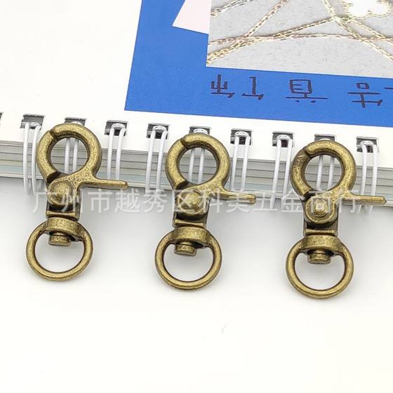 In stock zinc alloy dog buckle length 31mm round tail 3 points small pliers buckle crab buckle lobster buckle luggage hardware accessories