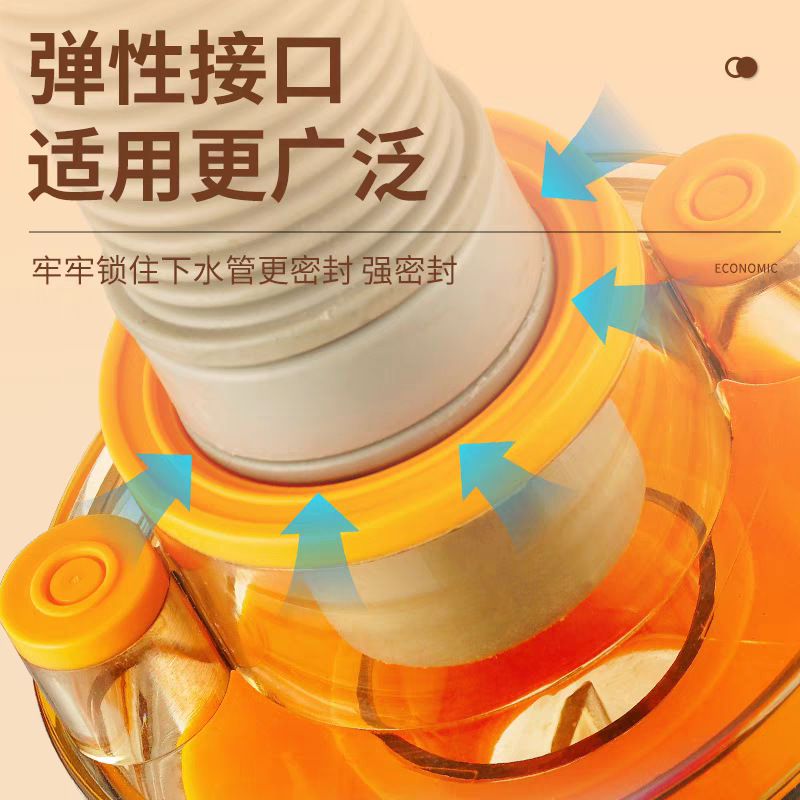 キッチン下水管三方逆臭防止止水弁50/75排水管三方密閉プラグ水分離器|undefined