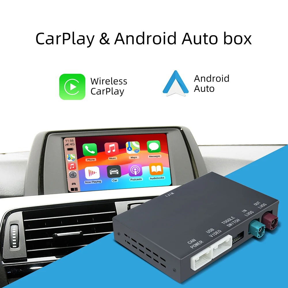 Wireless CarPlay Hicar Box for BMW with Backup Camera Support