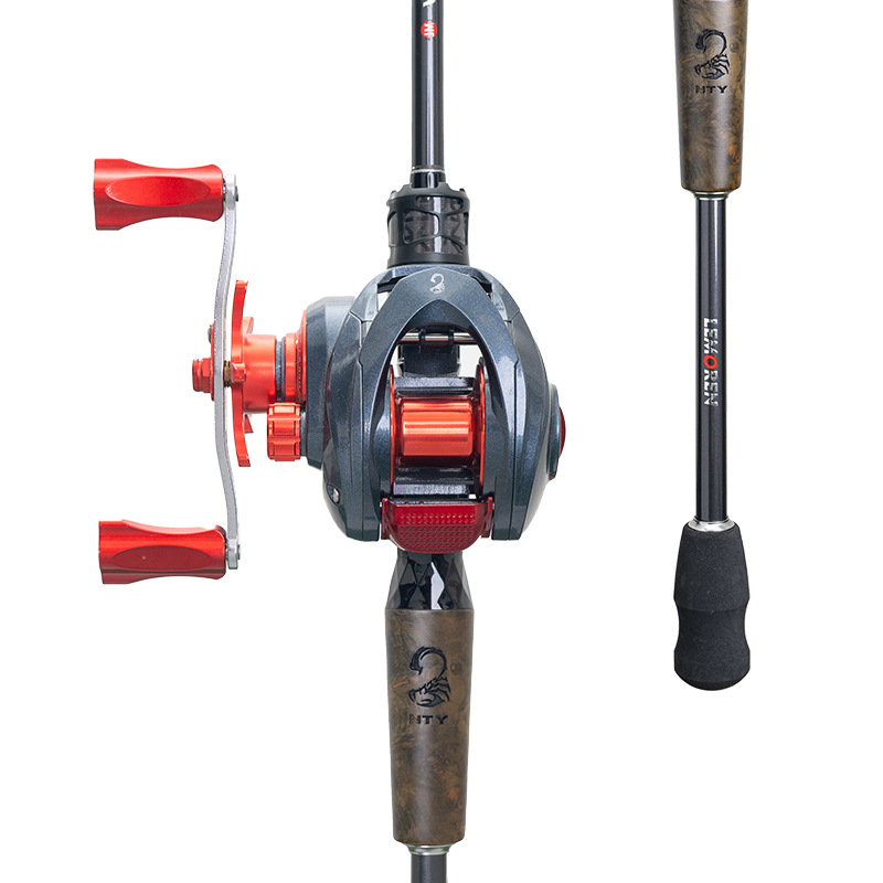 魔人魔影ML路亜竿紡績車輪水滴セット炭素遠投スズキの口を長くして釣り竿路亜