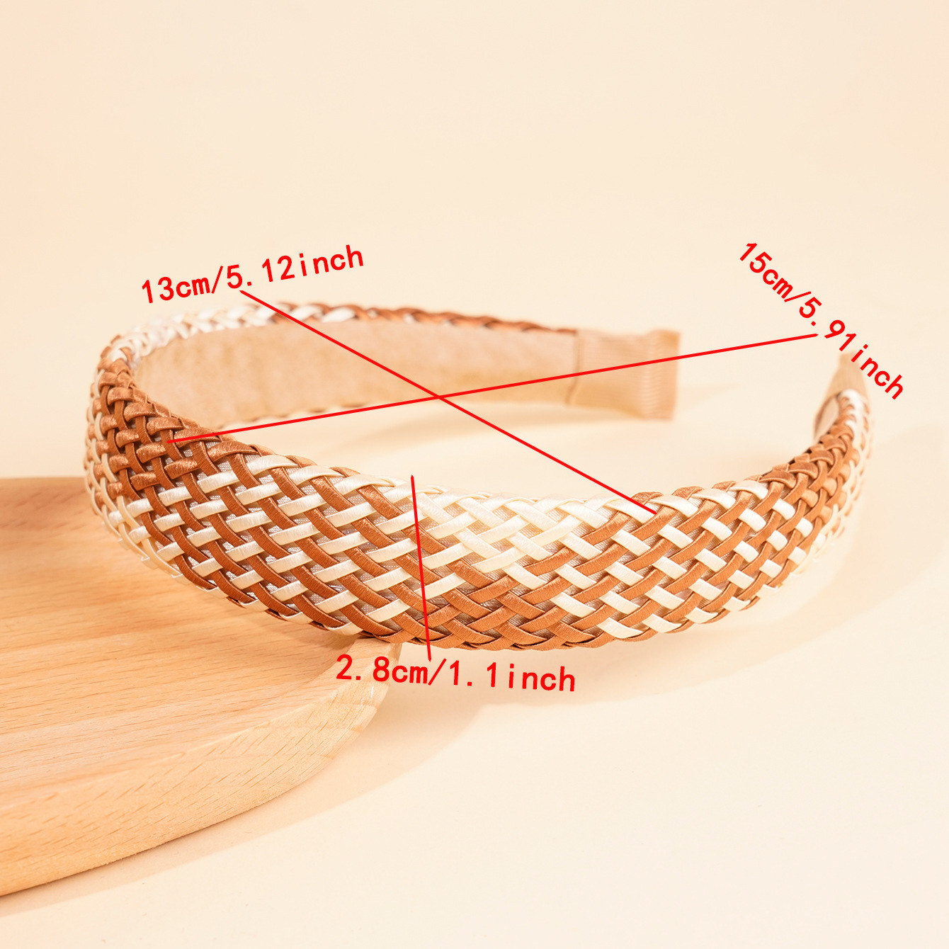 120g Weight Hair Band Hair Accessories Type 1 Piece Quantity Casual, Daily Occasion Plastic, raffia Material Color Block Pattern All Seasons Season Women's Gender Sweet, Pastoral Style Sweet Pastoral Women's Color Block Plastic Raffia Hair Band 1