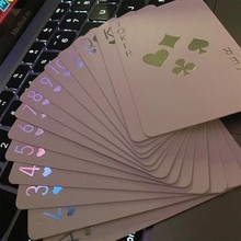 扑克牌高颜值马克龙迪尼奥扑克牌正反面烫银烫金工艺大小王区分版