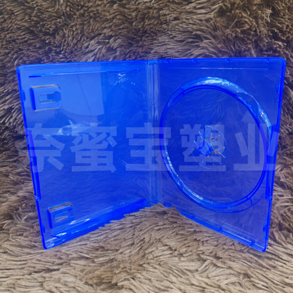 PS4 PS5全新游戏空盒子透明蓝色光盘收纳盒PS索尼游戏空盒子
