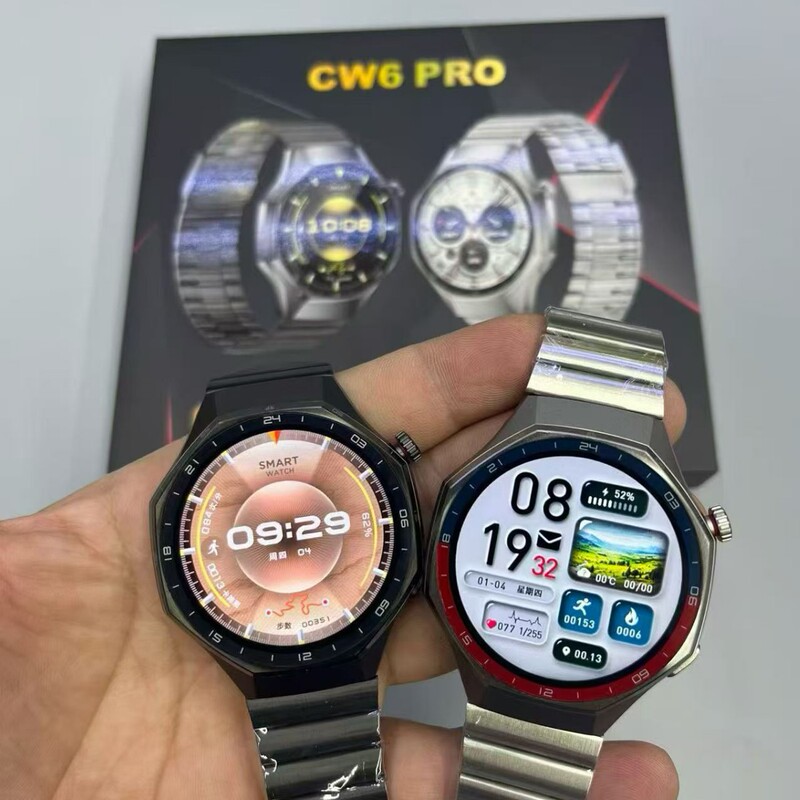 Cross-Border Domestic Cw6 New Product Gt6 Smart Watch with Phone Calling Function, Huaqiangbei Heart Rate and Ecg Smart Bracelet Watch