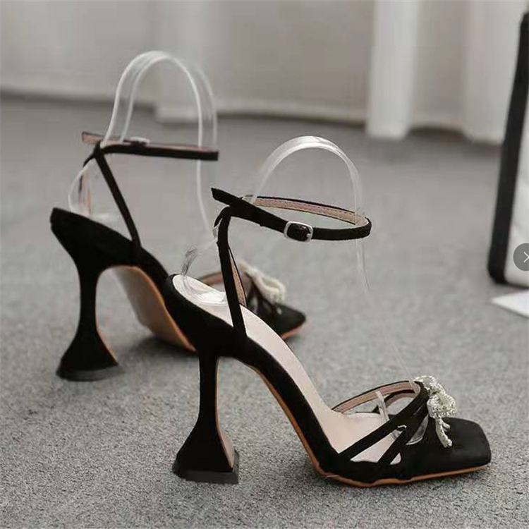 European Station New Cross-Border European and American Rhinestone Wine Glass and Large Size Women's High-Heeled Sandals Heels Sandals European Station New Cross-Border European and American Rhinestone Wine Glass and Large Size Women's High-Heeled Sandals Heels Sandals