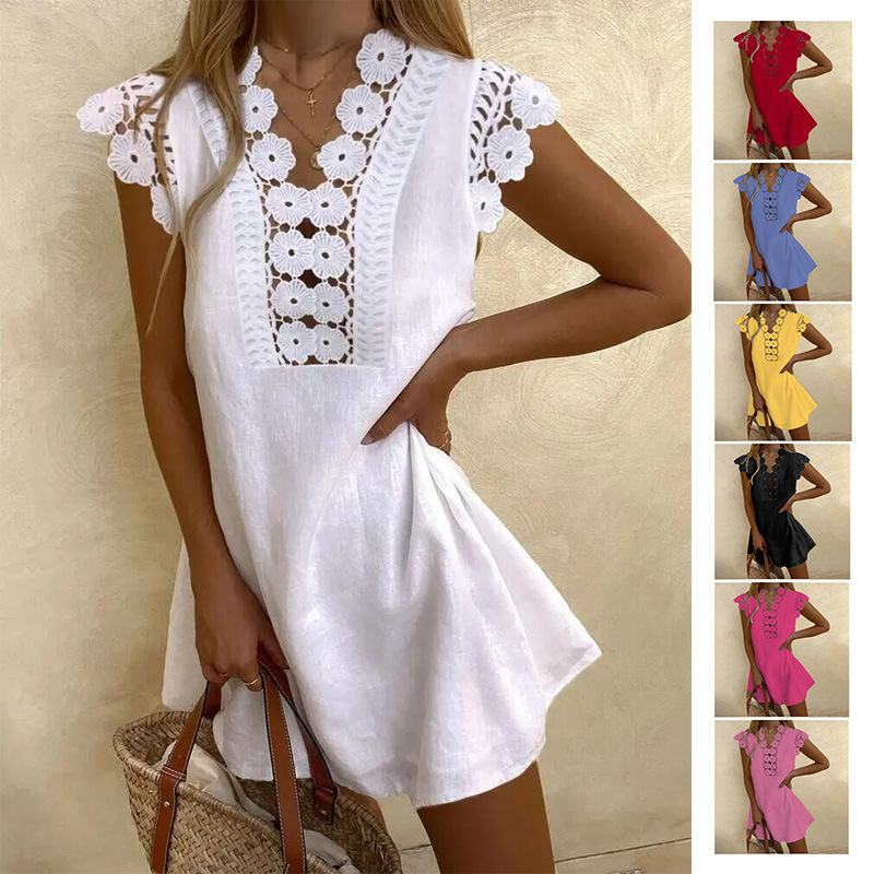 solid color summer cool dress