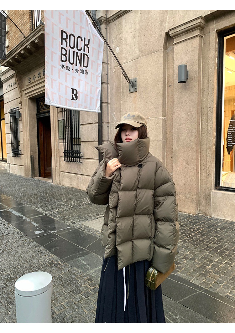 New Candy Color Down Cotton Padded Jacket Women Coat Korean Chic Puffer Jacket Thick Warm Outerwear Women's Clothes Short Parkas