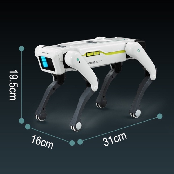 realistic electric robot dog for programming for voice dialogue