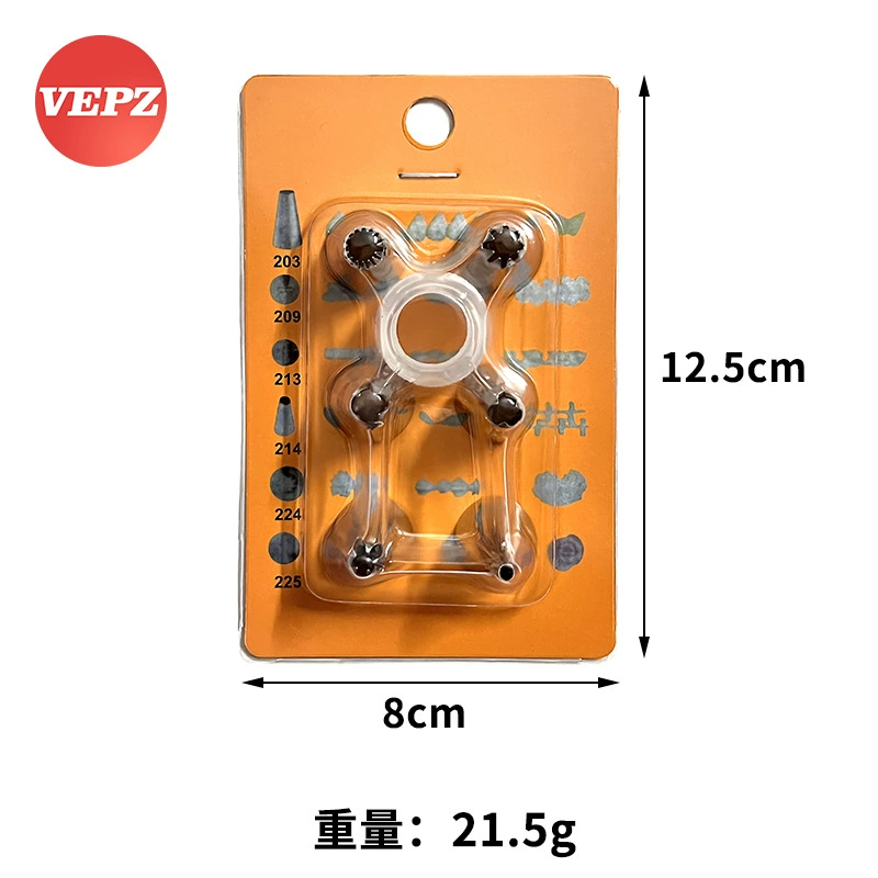 Baking tool decorative mouth set Douyin same cream cake decorative family basic model 6 installed conversion head