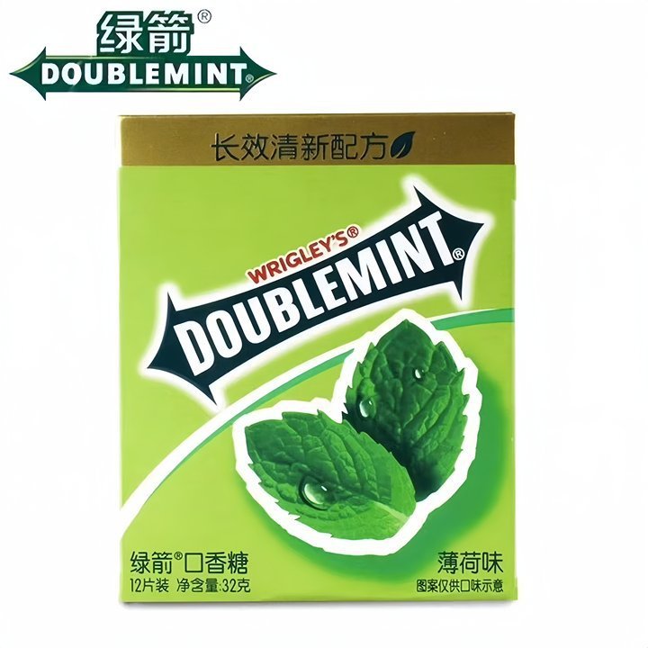 绿箭 金装薄荷味口香糖12片装 32g/包|undefined