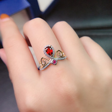 �����ʹ�S925�y� �18K�pɫ�� ���� ˮ��4*6mm Ů�� ��Q