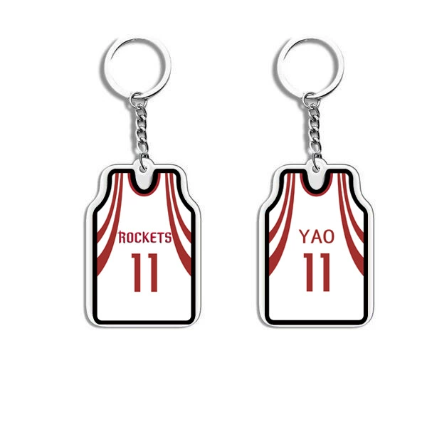 П pendant из акрилового джерси, мини униформа подвеска, 4.6×3.2 см, акрил + металл