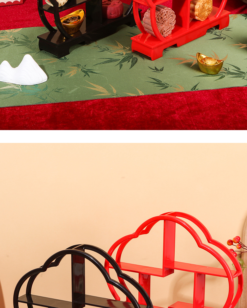 订婚糕点摆盘-梅花博古架4_16