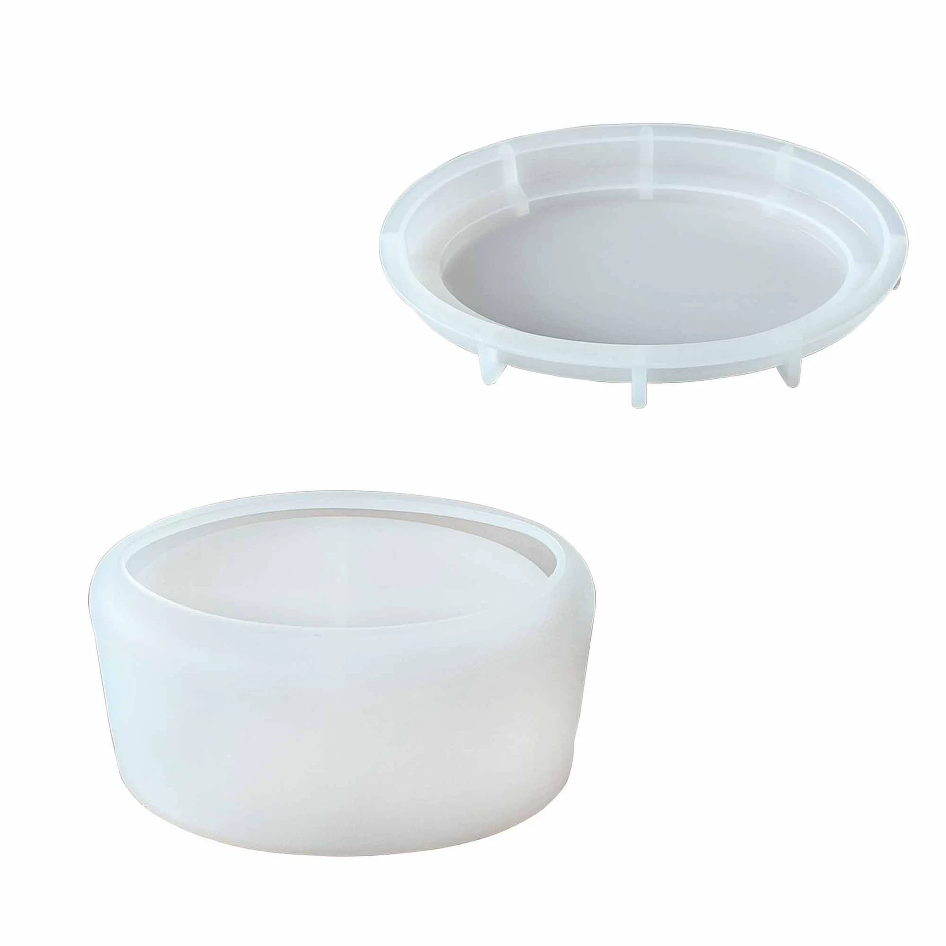 Round candle, storage box, silicone mold