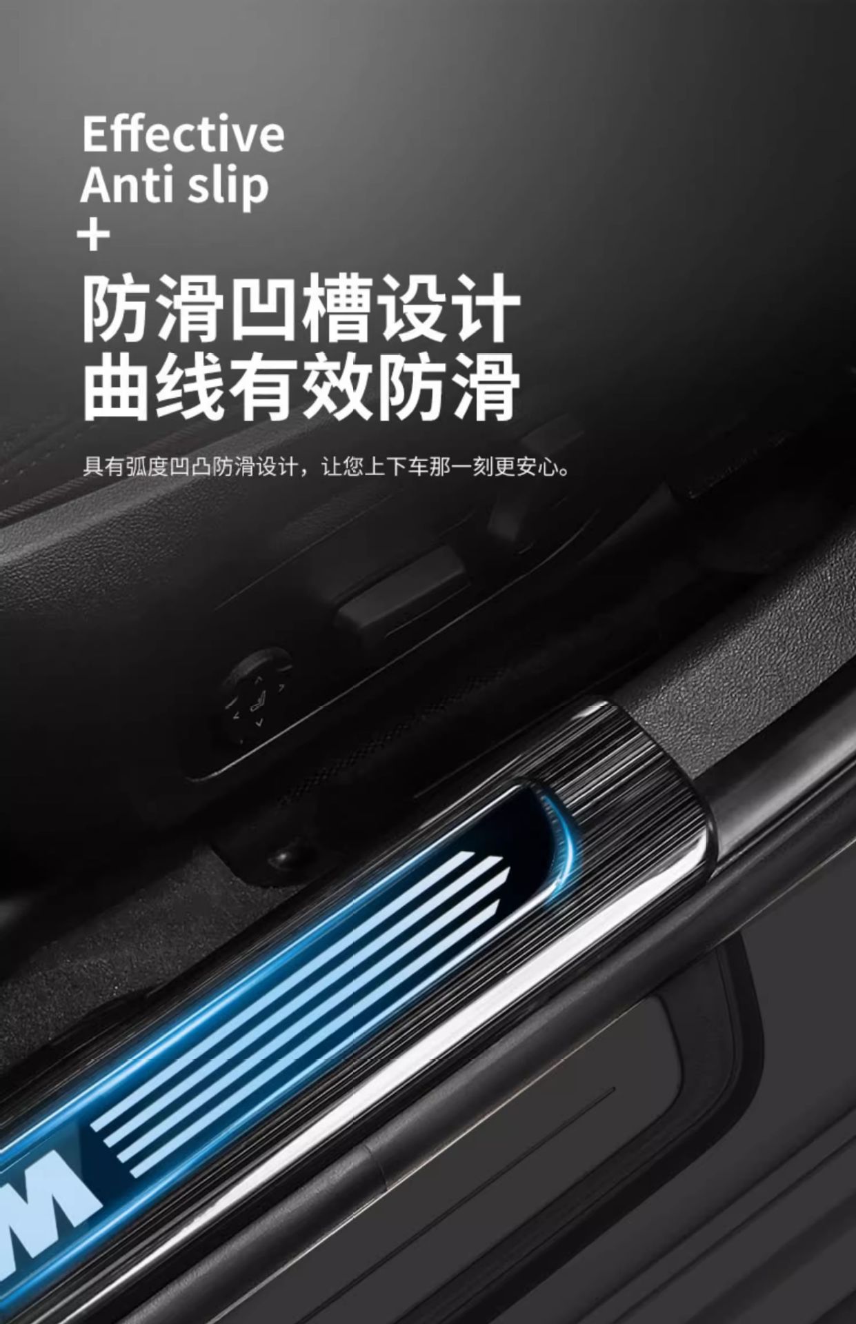 Suitable for Bmw New 5 Series 3 Series Three X12X3X56Gt Door Sill Strip Welcome Pedal Modified Interior Decoration Supplies Accessories