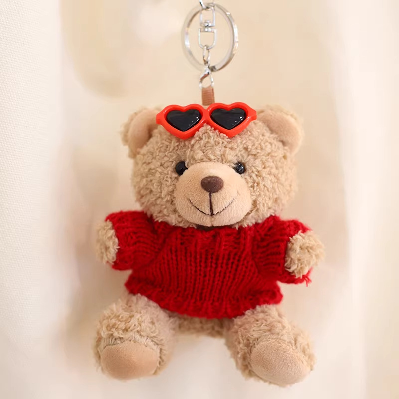 Teddy Bear bolsos colgantes muñecas bolsas de peluche llaveros bolsas de muñecas Teddy Bear muñecas eventos regalos impresión logo