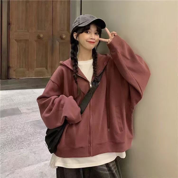 加绒摇粒绒卫衣内胆2025羊羔新款外套秋冬季羊羔绒加绒加厚开衫女|undefined
