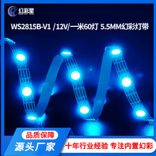 WS2815B-V1��Χ�Ƴ��׮�òʵƴ� һ��60��խ��5.5MM�ɱ��Դͷ��