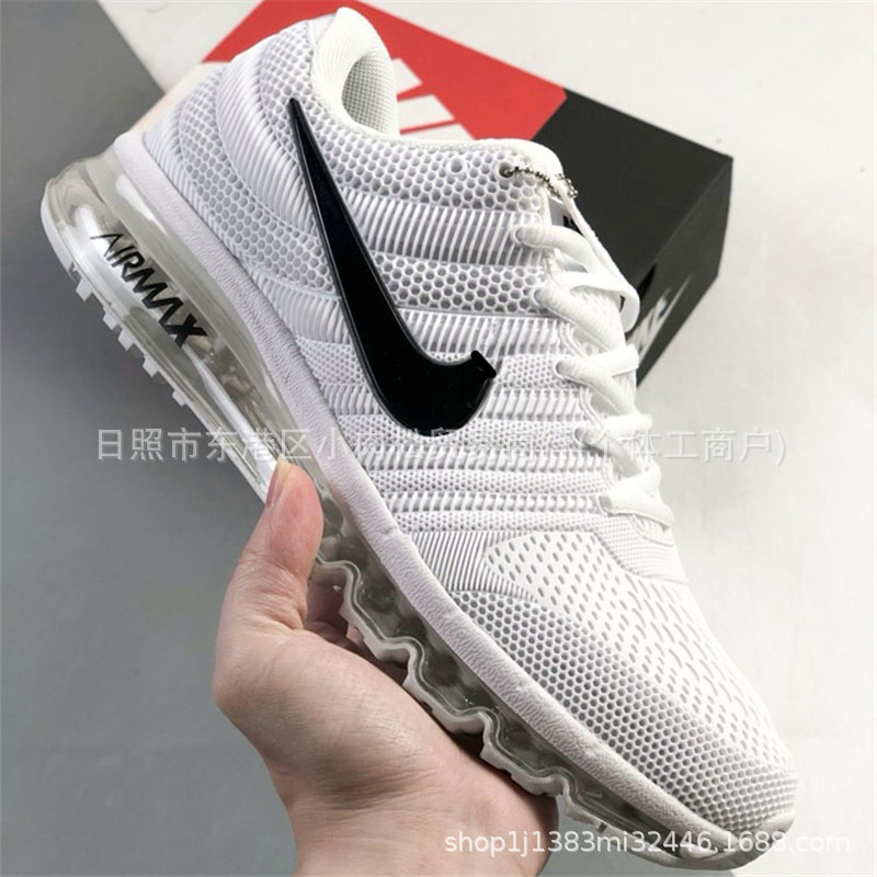 Pure Original Air Max2017 Full-Length Air Cushion Men's and Women's Shoes Fly-Knit Air Cushion Cushioning Mesh Sports and Leisure Running Shoes