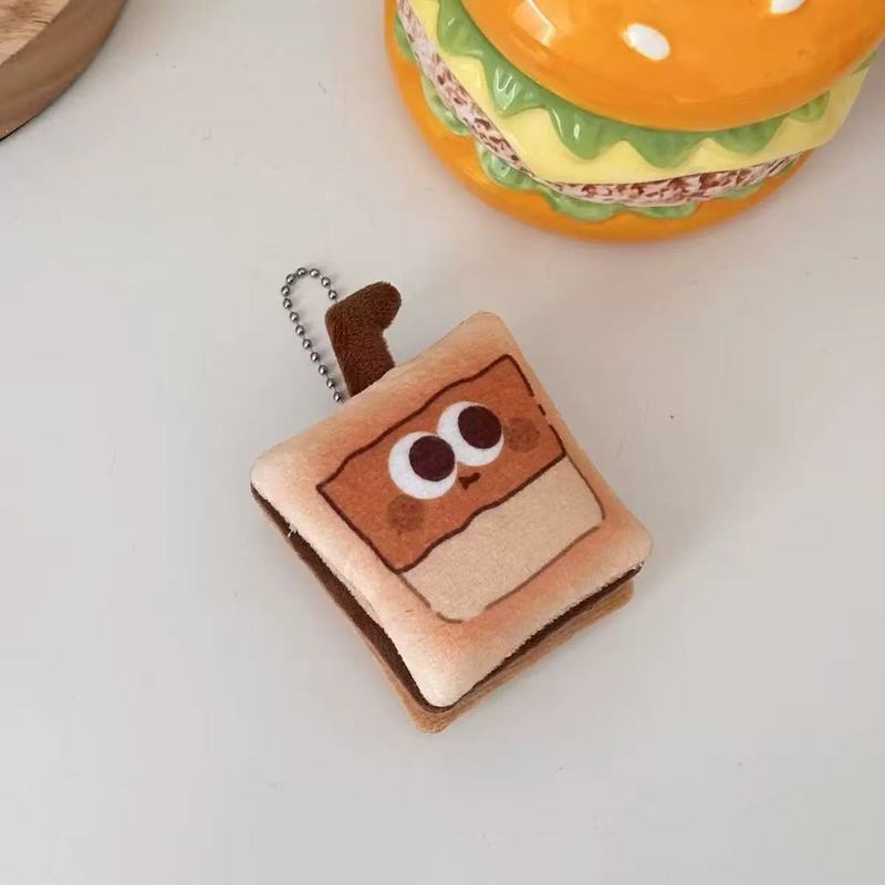 可爱表情面包奶茶蛋糕挂件儿童卡通趣味学生钥匙扣包包挂件钥匙扣|undefined