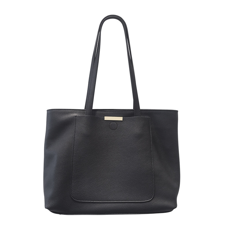 Women's Large Leather Tote Bag Genuine Cowhide Shoulder Bag_voghion.com