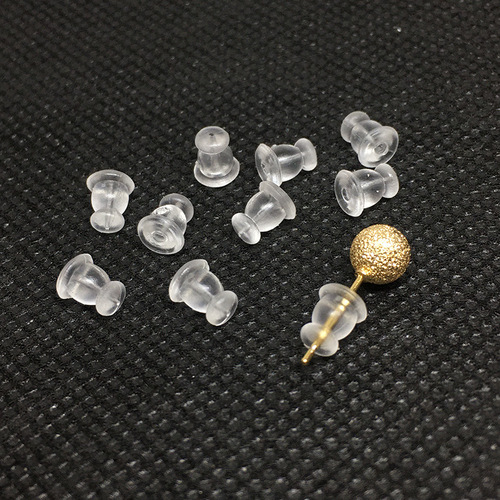 diy ear accessories accessories transparent silicone ear plugs to prevent falling off environmentally friendly American bullet ear caps large ear plugs ear stud plugs