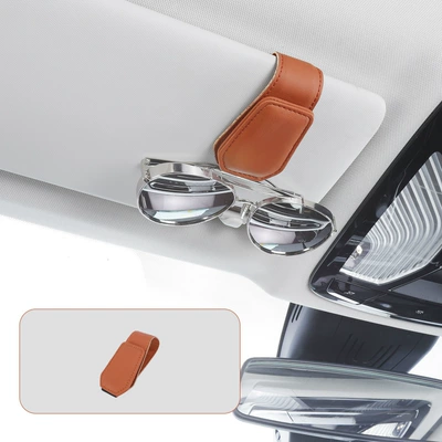 visor storage artifact Multi-Function – Car Glasses Clip/Bill Clip - ideal-orange