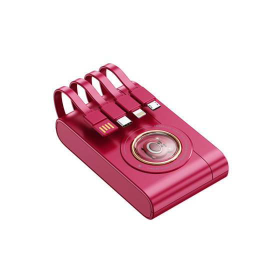 Cute pet camera power bank 20000 mA portable self-wired mobile power gift logo customization