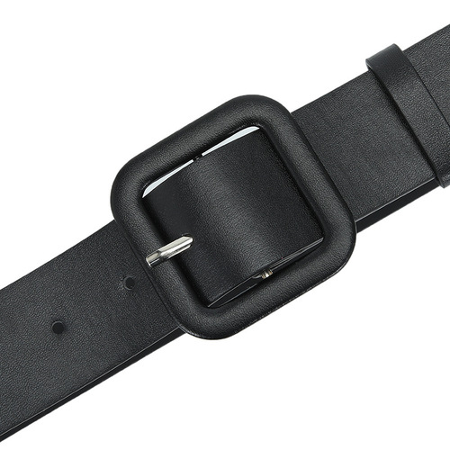 New fashionable Korean style women's belt square buckle candy color chic style simple versatile jeans dress belt