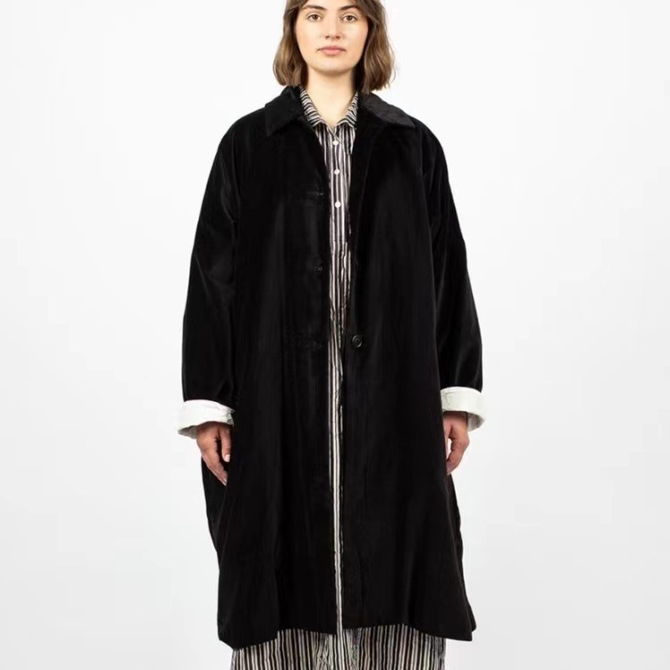 秋冬 丝绒外套 大廓形宽松风衣经典款