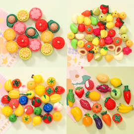 仿真夜光水果蔬菜 diy奶油胶娃娃机儿童玩具树脂拍照道具饰品摆件
