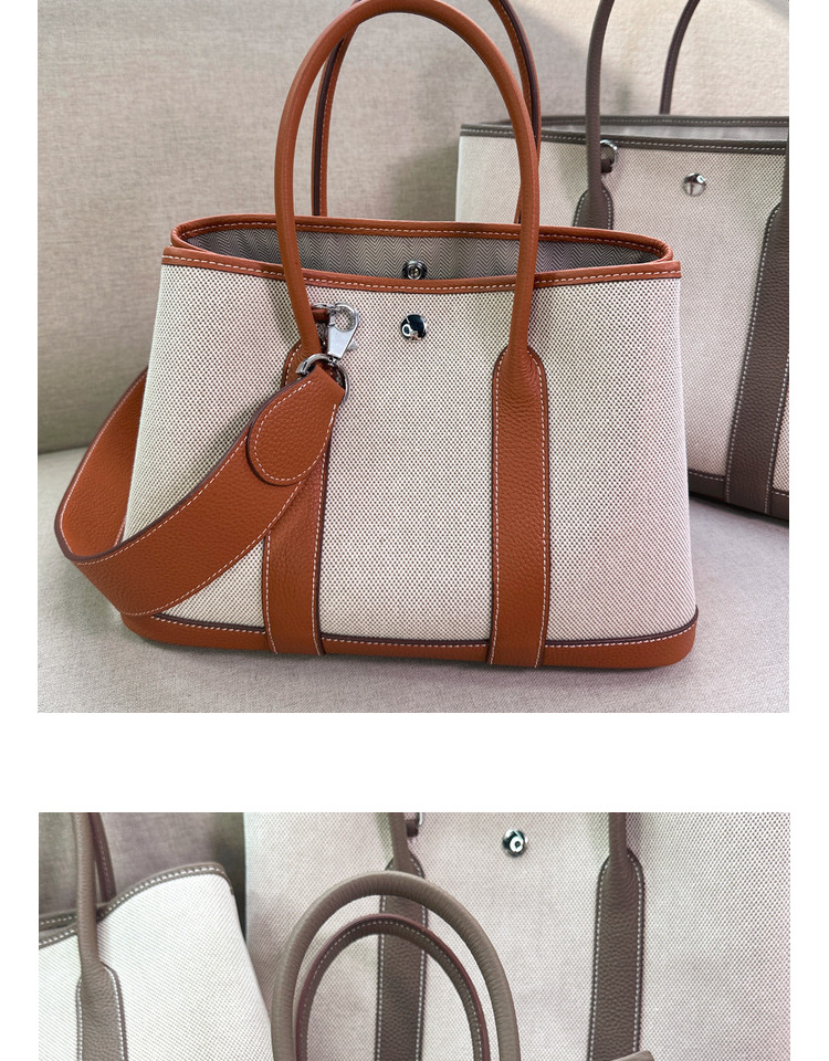 2024 neue kopf schicht rindsleder garten leinwand große kapazität Tongle freizeit handtasche schulter umhängetasche_voghion.com