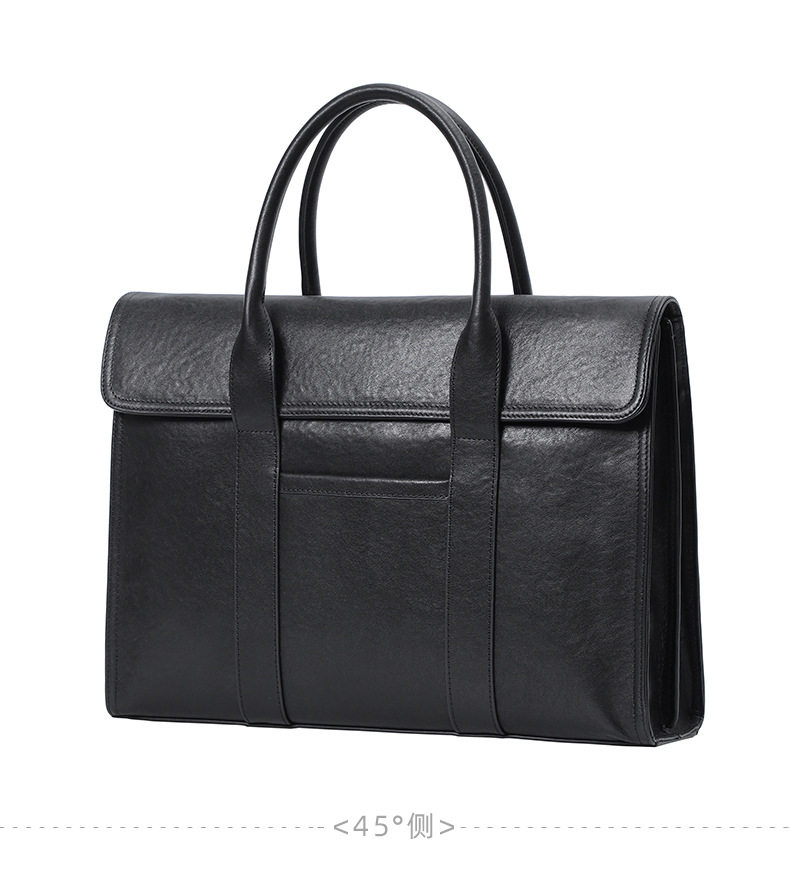 Túi xách tay nam da bò lớp đầu vân vân tay, túi công sở đựng laptop 15 inch 39×9×29 cm — Lớp lót nỉ flannel cao cấp thuộc da thực vật, Lớp lót flannel cao cấp chi tiết 36