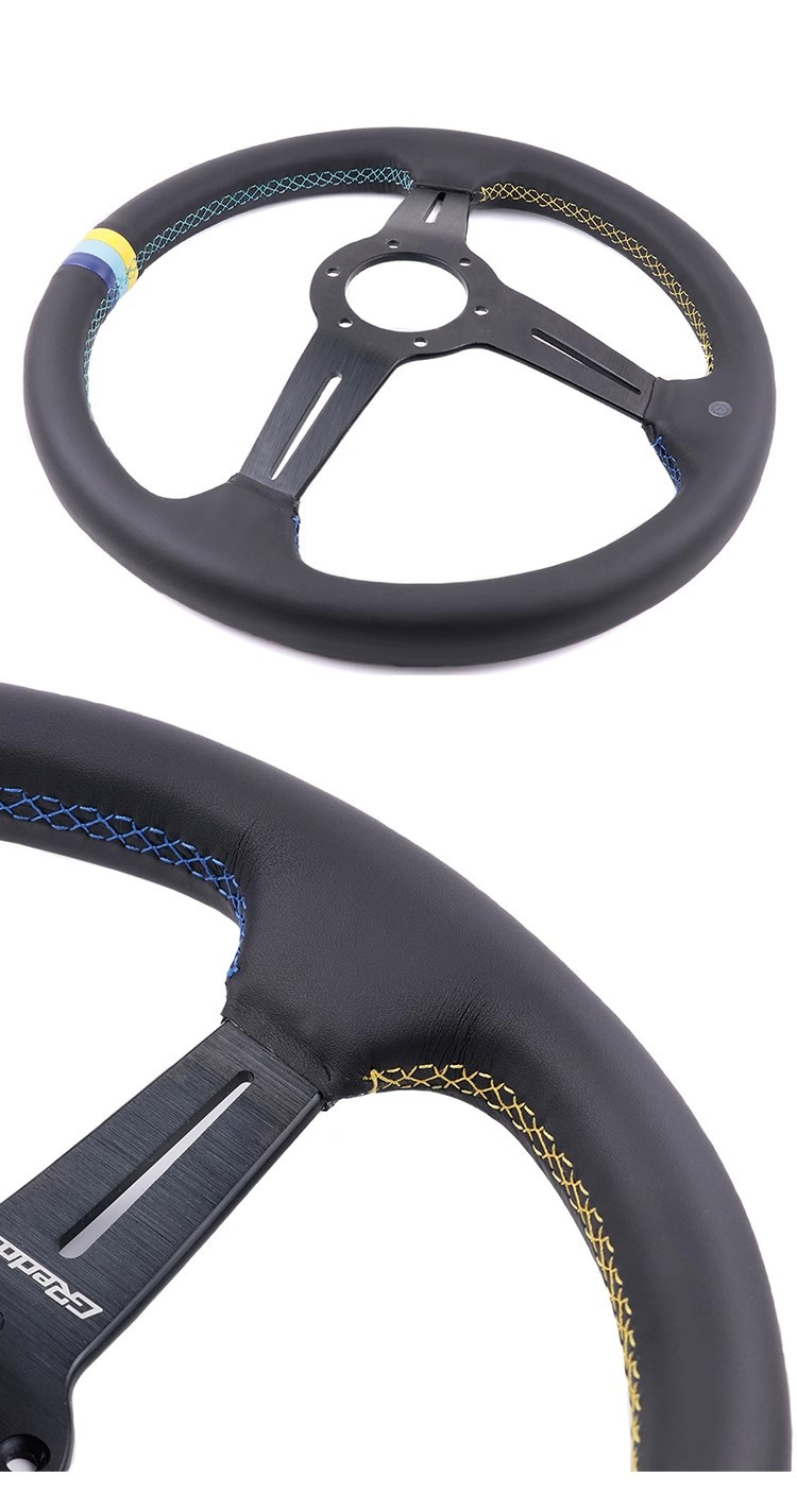 14 inch GReddy MOMO Modified Sports Racing Steering Wheel JDM