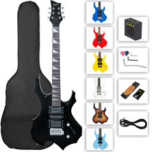 39寸电吉他双摇电吉他系列成人初学者入门弹拨乐器异型吉他厂家