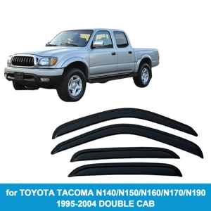 Suitable for Toyota Tacoma 1995-2004 Double Rain Guards Side Window Deflectors Rain Visors